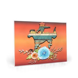 BRONC'N GOOD TIMES 8 X 11 GLASS CUTTING BOARDS